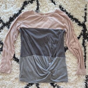 Colorblock Long Sleeve Top